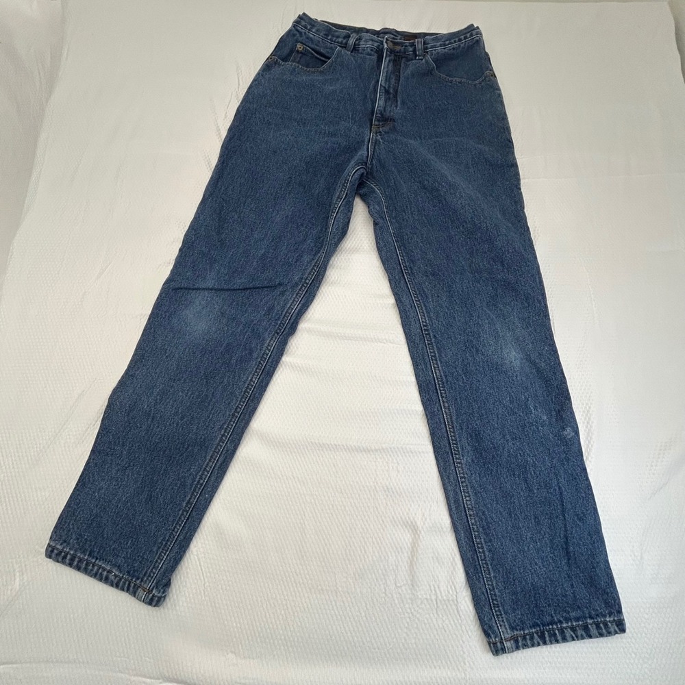 Guide Gear Flannel Lined Blue Jeans Men's Size 10 Vintage‎ Relaxed Fit